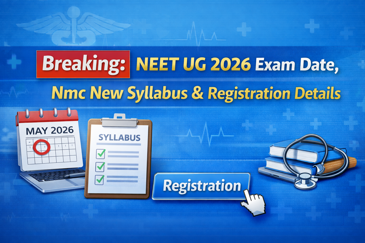 Breaking: NEET UG 2026 Exam Date, Nmc New Syllabus & Registration?Details